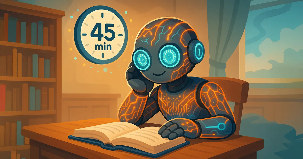 Ein Claude Roboter denkt 45 Minuten nach